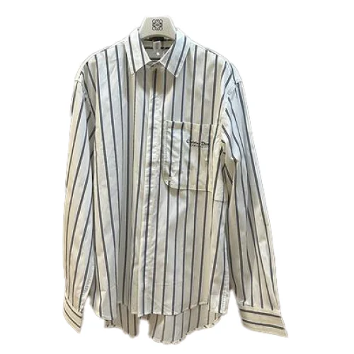 Рубашка Christian Dior Striped Black Lines Print "White"