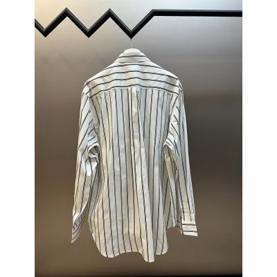 Рубашка Christian Dior Striped Black Lines Print "White" фото № 3