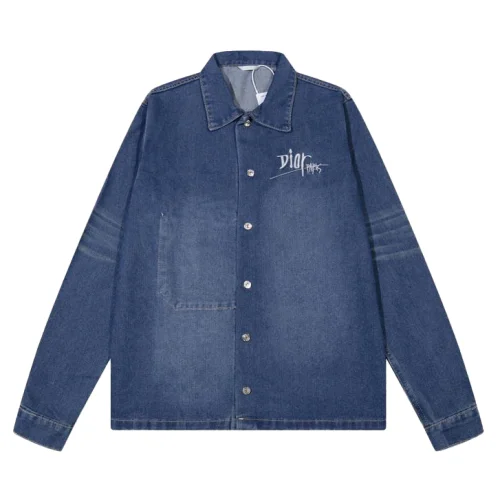 Рубашка Christian Dior Backside White Bee Dior Worldwide "Blue"