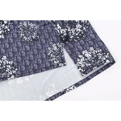 Рубашка Christian Dior Abstract Print "Lilac/Gray" фото № 8