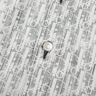 Рубашка Christian Dior Text Logo Of The Brand - Print "Gray" фото № 3
