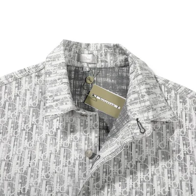 Рубашка Christian Dior Text Logo Of The Brand - Print "Gray" фото № 6