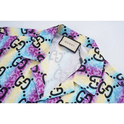 Рубашка Gucci Letter Print "Multicolor" фото № 7