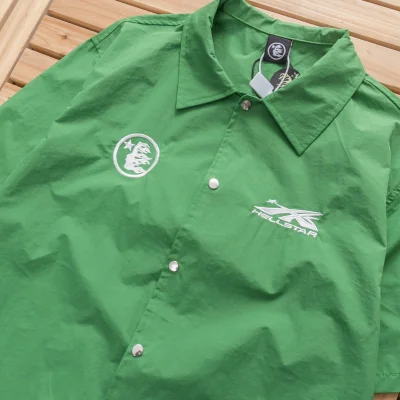 Рубашка Hellstar Face And Star Back "Green" фото № 6