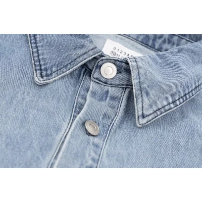 Джинсовая Рубашка Maison Margiela Numbers "Blue" фото № 3