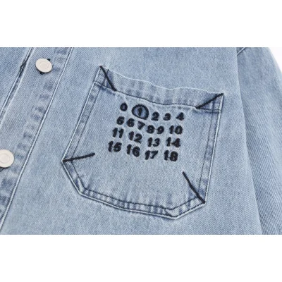 Джинсовая Рубашка Maison Margiela Numbers "Blue" фото № 8