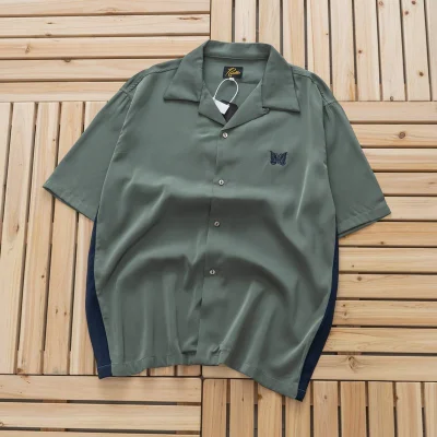 Рубашка Needles With Butterfly "Mint/Blue" фото № 2 Рубашка Needles With Butterfly "Mint/Blue" фото № 2