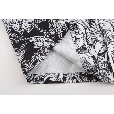 Рубашка Palm Angels Herbal Print "Black/White" фото № 8