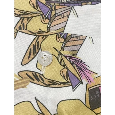 Рубашка Palm Angels Short Sleeve With Print "Pink/Yellow" фото № 2