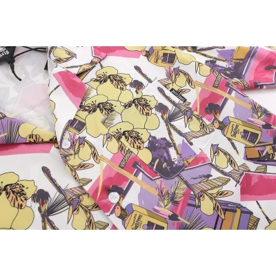 Рубашка Palm Angels Short Sleeve With Print "Pink/Yellow" фото № 3