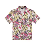 Рубашка Palm Angels Short Sleeve With Print "Pink/Yellow"