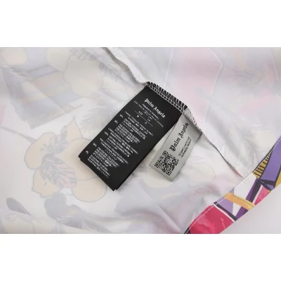 Рубашка Palm Angels Short Sleeve With Print "Pink/Yellow" фото № 8