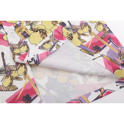 Рубашка Palm Angels Short Sleeve With Print "Pink/Yellow" фото № 9