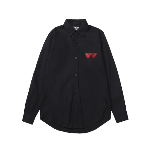 Рубашка Play Two Hearts Logo "Black"