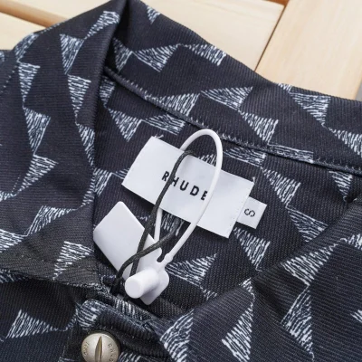 Рубашка Rhude With Print Of United Triangles "Black" фото № 2 Рубашка Rhude With Print Of United Triangles "Black" фото № 2