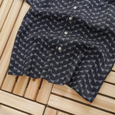 Рубашка Rhude With Print Of United Triangles "Black" фото № 6 Рубашка Rhude With Print Of United Triangles "Black" фото № 6