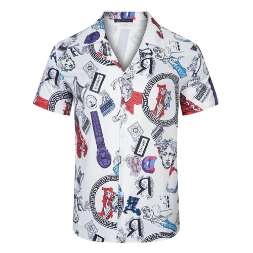 Рубашка Versace Logo And Angels Prints "White"