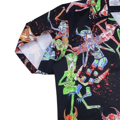 Рубашка Wacko Maria X Neckface Hellish Games "Black" фото № 7