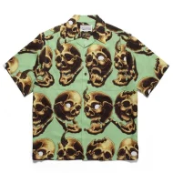 Рубашка Wacko Maria Bony Skull Print "Green"