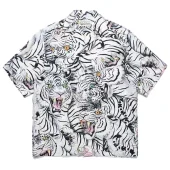 Рубашка Wacko Maria Tiger Print "White/Black"