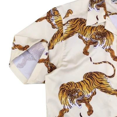 Рубашка Wacko Maria Tiger - Predator "Cream" фото № 4