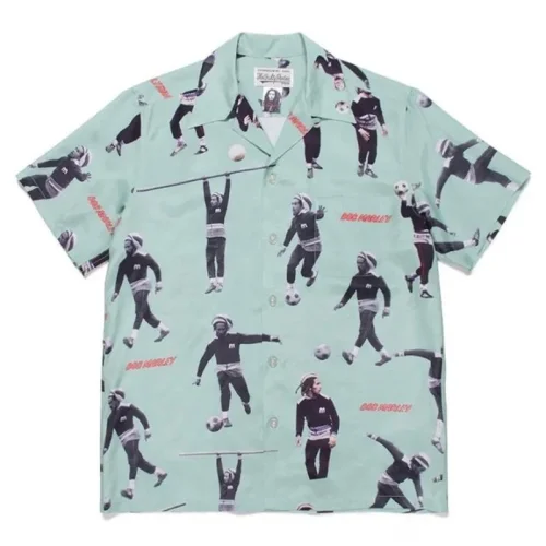 Рубашка Wacko Maria X Bob Marley Print "Mint"