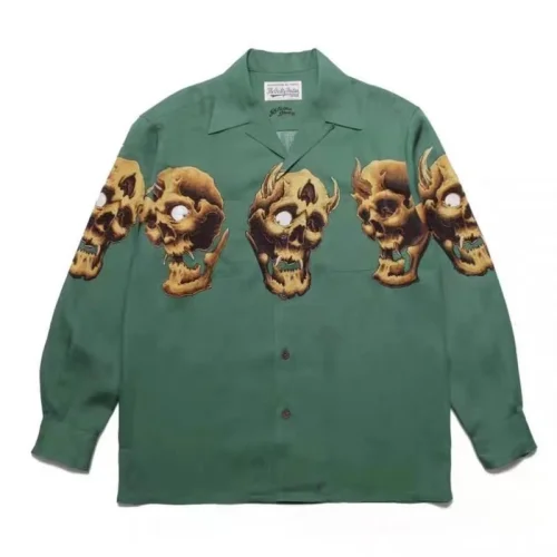 Рубашка Wacko Maria Demons "Green"