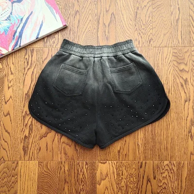 Шорты Alexander Wang Gradient With Rhinestones "Black" фото № 2