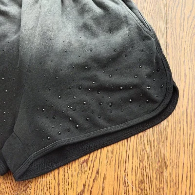 Шорты Alexander Wang Gradient With Rhinestones "Black" фото № 6