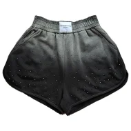 Шорты Alexander Wang Gradient With Rhinestones "Black"