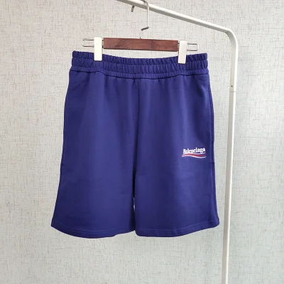 Шорты Balenciaga Brand Label "Blue" фото № 2