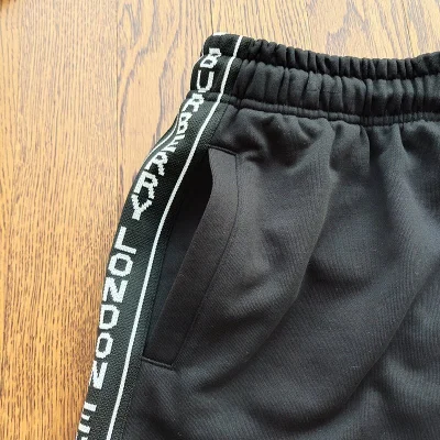 Шорты Burberry With Logo Stripe "Black" фото № 7
