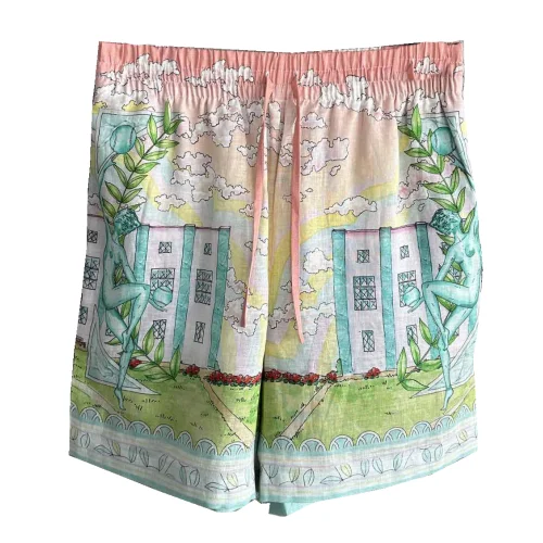 Шорты Casablanca Colorful Houses "Pink"