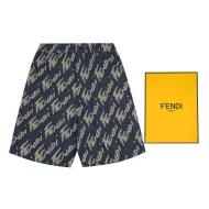 Шорты Fendi Letter Print "Blue/Gray"