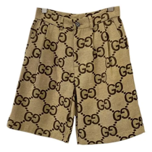 Шорты GUCCI Logos "Beige"