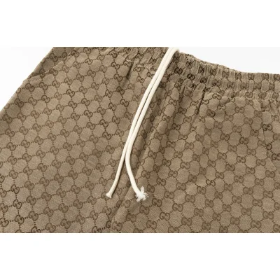 Шорты Gucci With Letter Print - Logo "Brown" фото № 6