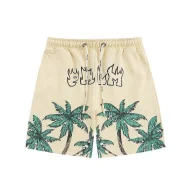 Шорты Palm Angels With Palm Print "Cream"