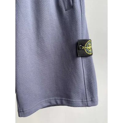 Шорты Stone Island Embroidered Chevron "Blue/Gray" фото № 3
