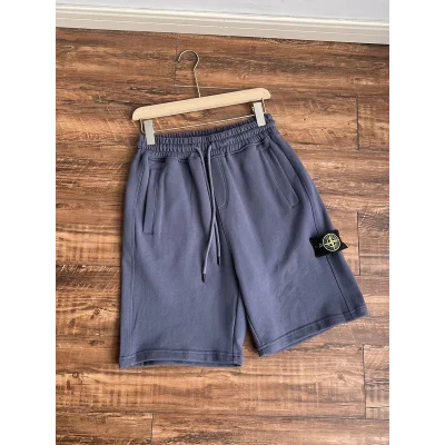 Шорты Stone Island Embroidered Chevron "Blue/Gray" фото № 2