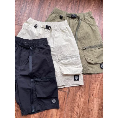 Шорты Stone Island With Large Pockets And Lock "Black" фото № 4