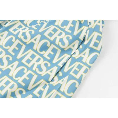 Шорты Versace With The Inscription Of The Brand "Blue" фото № 6