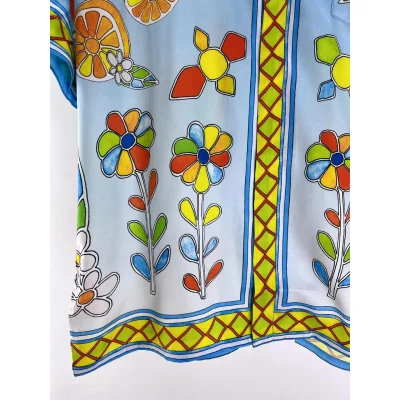 Шорты Casablanca Colorful Flowers Print "Blue" фото № 6 Шорты Casablanca Colorful Flowers Print "Blue" фото № 6