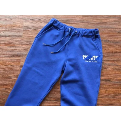 Штаны Trapstar Big Logo Above Small Mirror Inscription It's A Secret "Blue" фото № 2