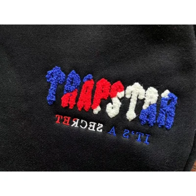 Штаны Trapstar Embroidered Logo With Three Color Background Above Inscription "Black" фото № 4