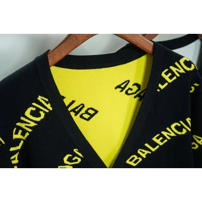 Кардиган Balenciaga With Pockets And Text Logo "Black" фото № 6