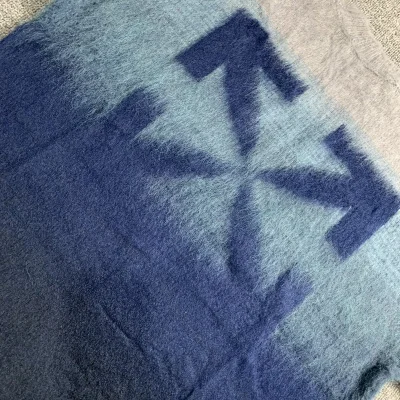 Свитер Off White Having Logo "Blue" фото № 8