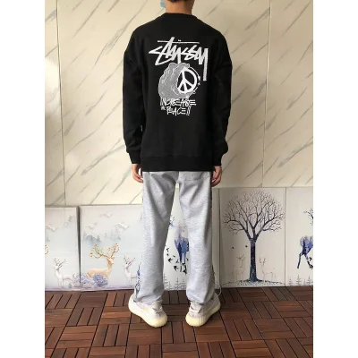 Свитшот Stussy Hand And Inscription Increase The Peace "Black" фото № 9