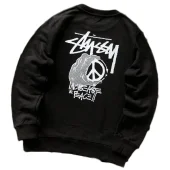 Свитшот Stussy Hand And Inscription Increase The Peace "Black"
