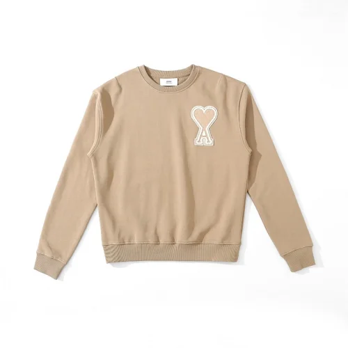 Свитшот Amiri Big Heart Logo "Beige/Brown"