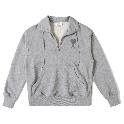 Свитшот Amiri With Collar And Logo ZIP "Gray"